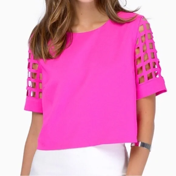 Tobi | Pink Fair and Square Top - Picture 2 of 8
